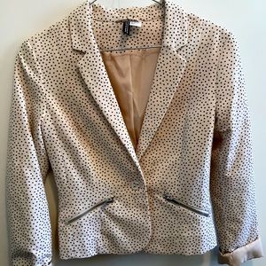 Blush Pink H&M Cropped Blazer